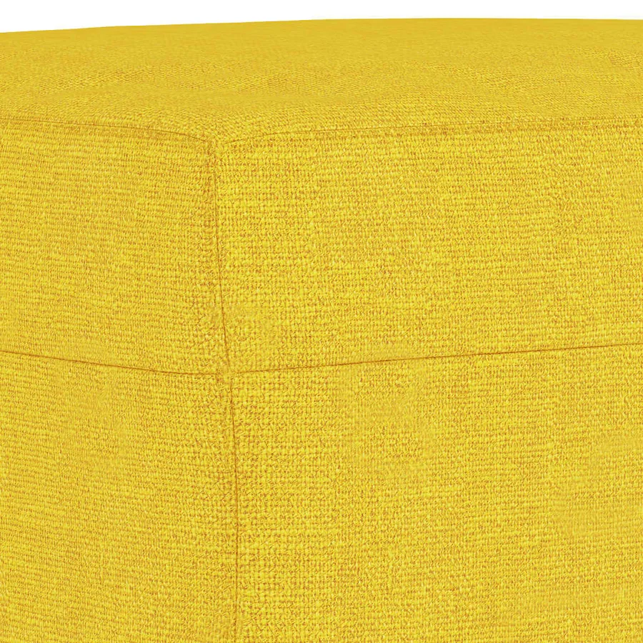 Ensemble de canapés 3 pcs jaune clair tissu - 7
