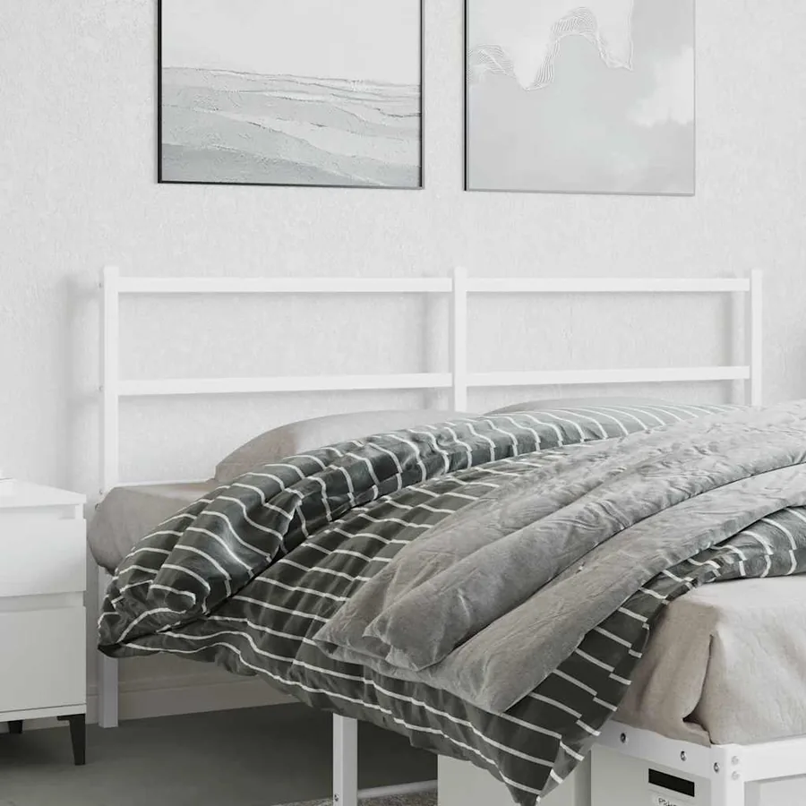 Tête de lit de remplacement métal blanc 160 cm