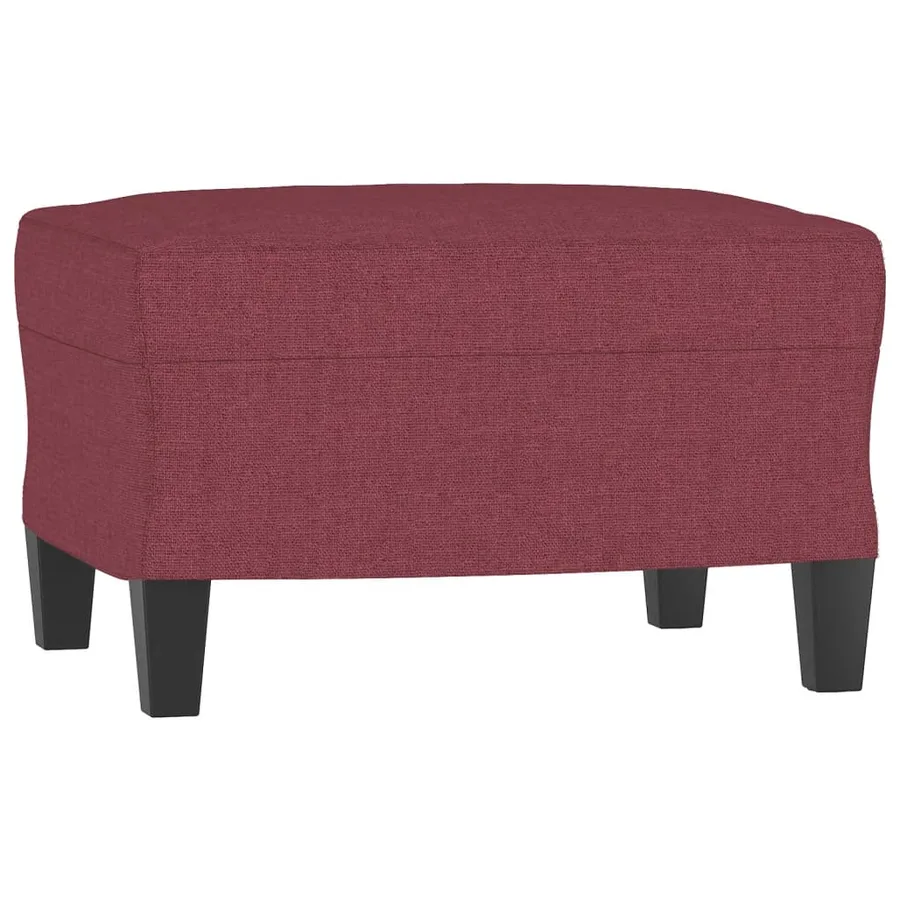 Ensemble de canapés 4 pcs rouge bordeaux tissu - 6