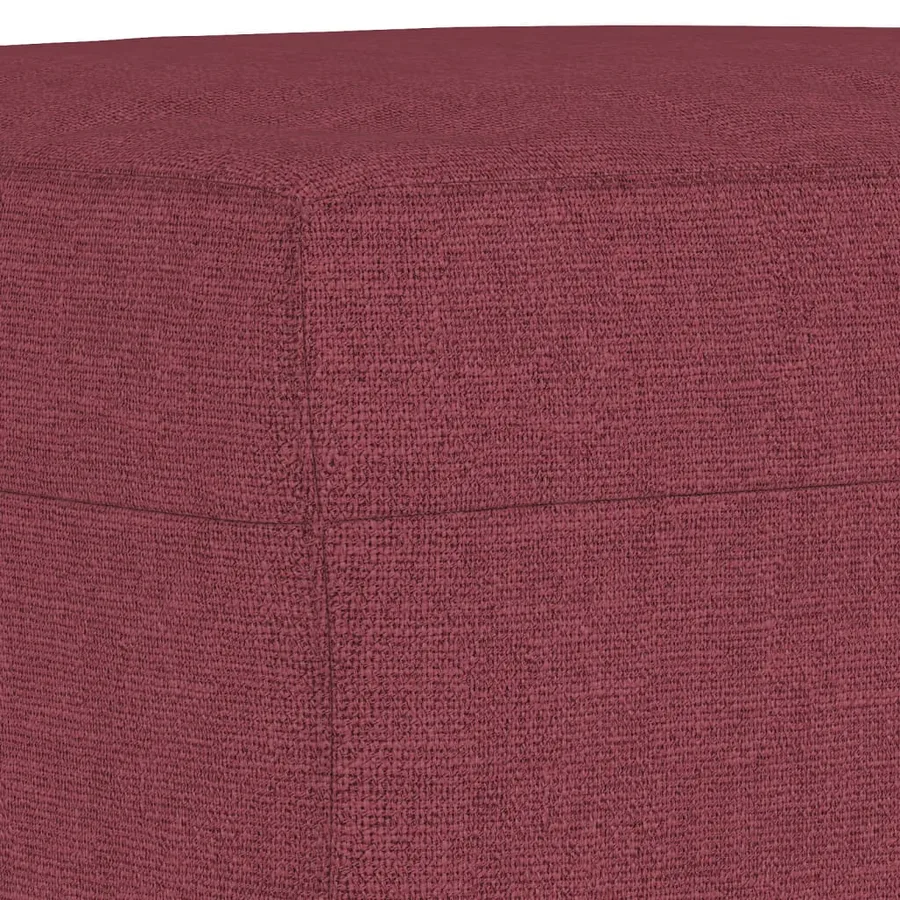 Ensemble de canapés 4 pcs rouge bordeaux tissu - 8
