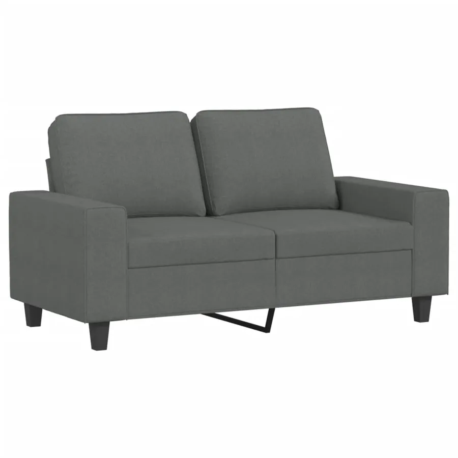 Ensemble de canapés 3 pcs gris foncé tissu - 3