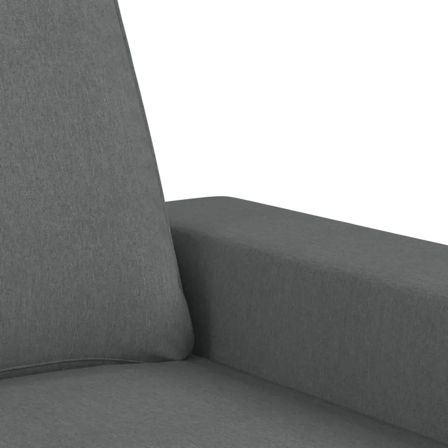 Ensemble de canapés 3 pcs gris foncé tissu - 6