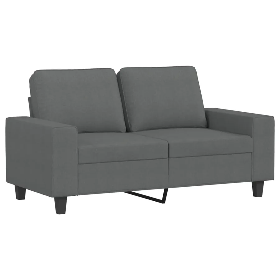 Ensemble de canapés 4 pcs gris foncé tissu - 4