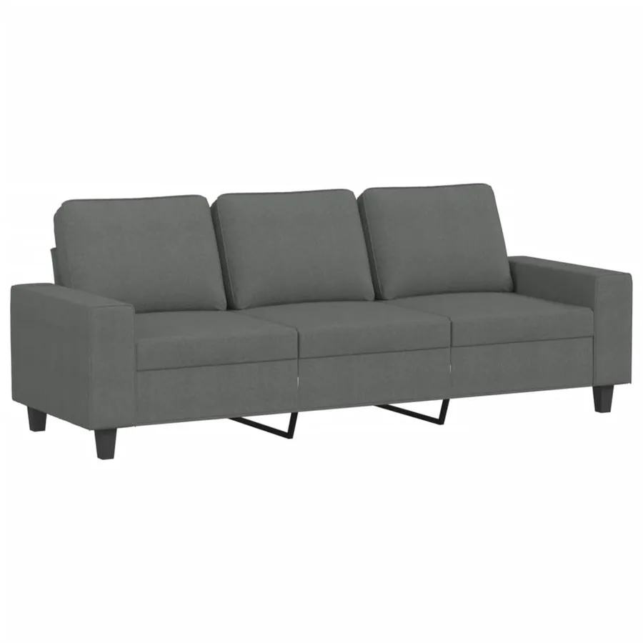 Ensemble de canapés 4 pcs gris foncé tissu - 5
