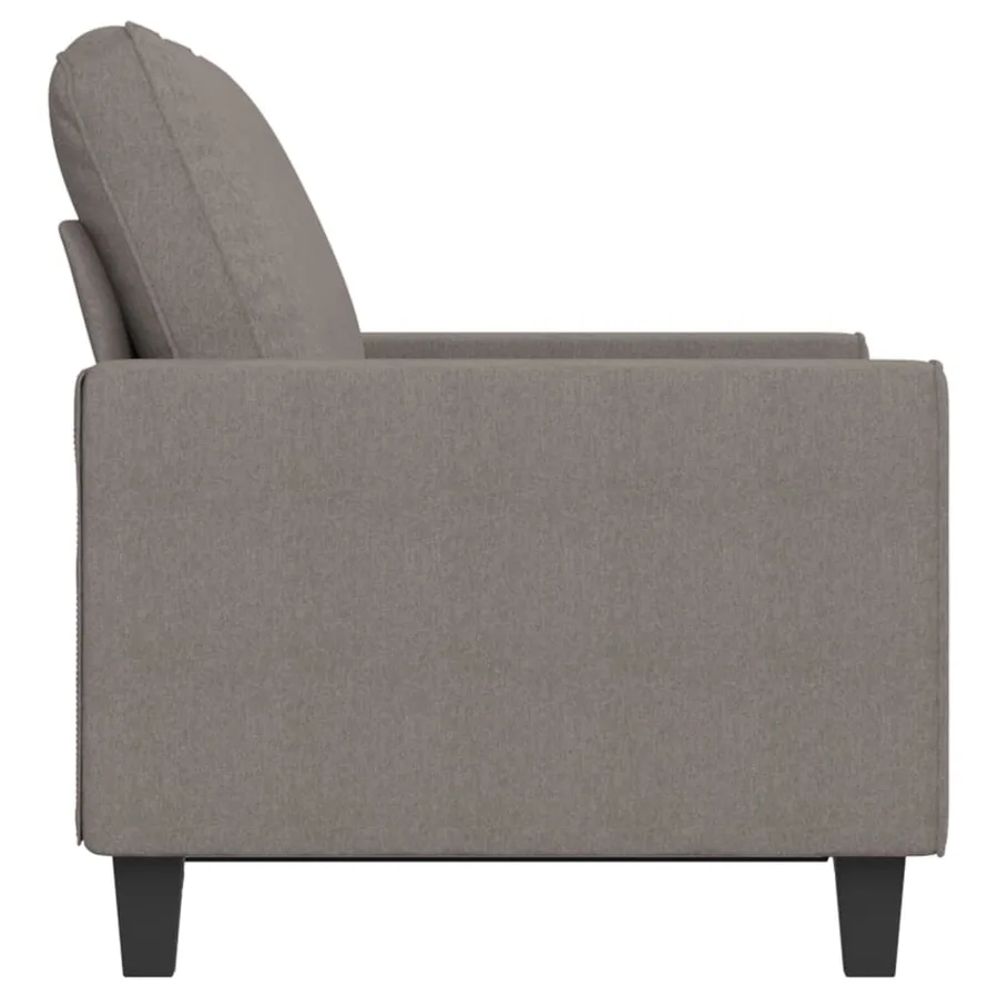 Canapé à 2 places Taupe 120 cm Tissu - 4