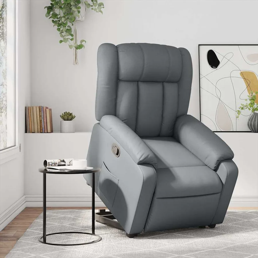 Fauteuil inclinable Gris Similicuir - 16