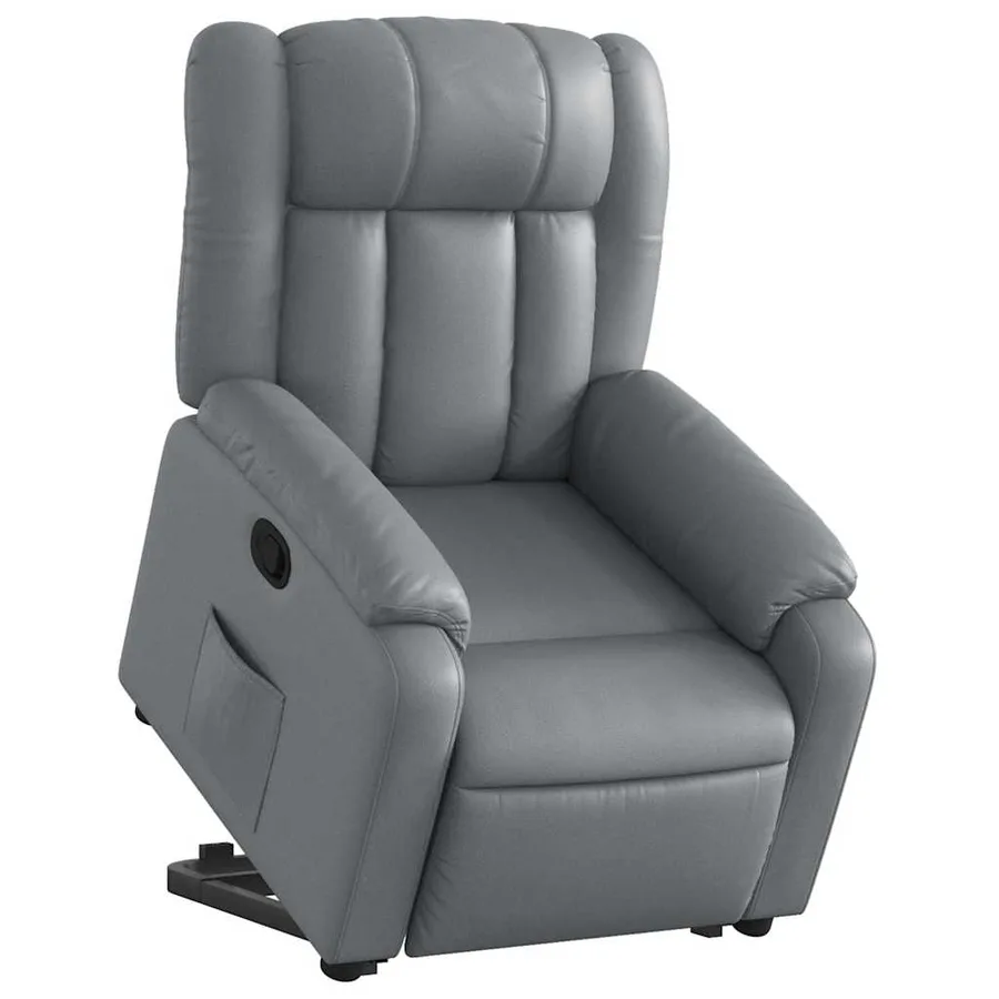 Fauteuil inclinable Gris Similicuir - 3