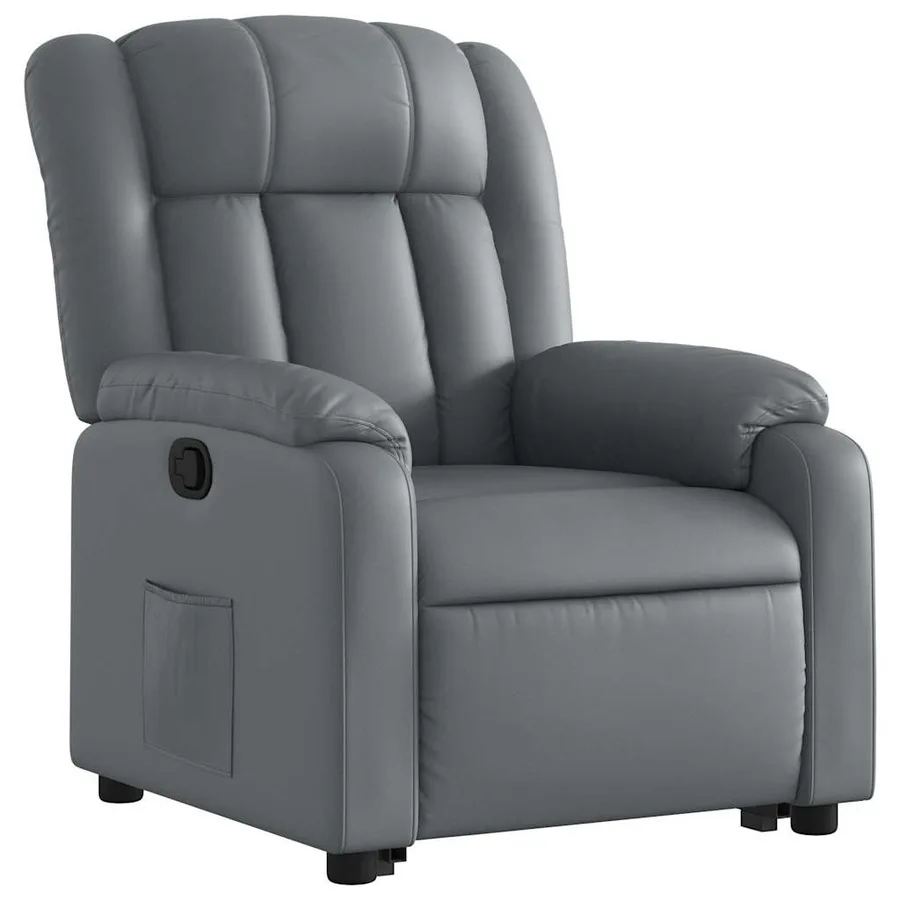 Fauteuil inclinable Gris Similicuir - 4