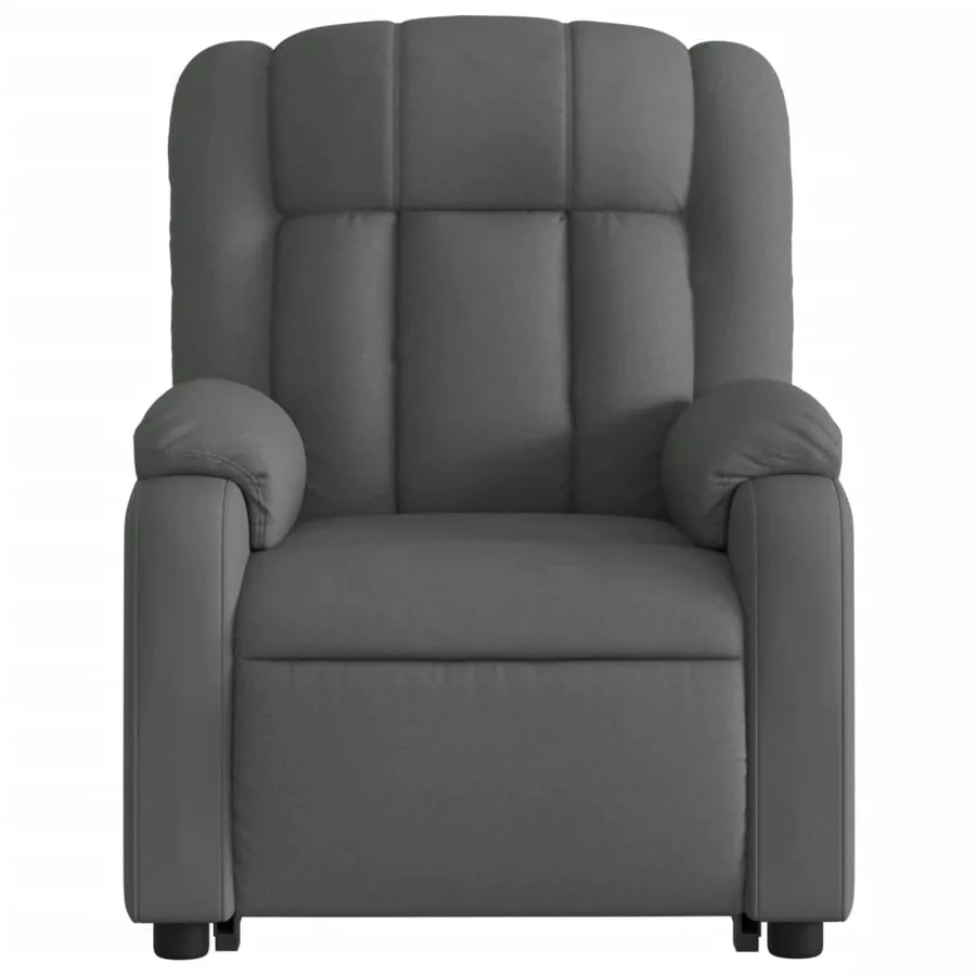 Fauteuil inclinable Gris foncé Tissu - 9