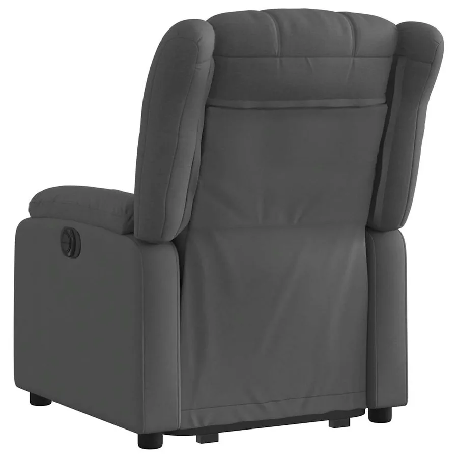 Fauteuil inclinable électrique gris foncé tissu - 5