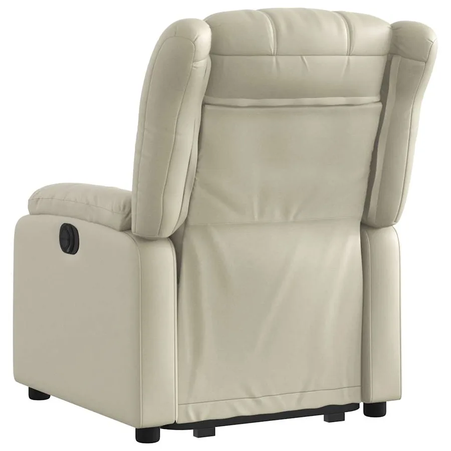 Fauteuil inclinable Crème Similicuir - 5