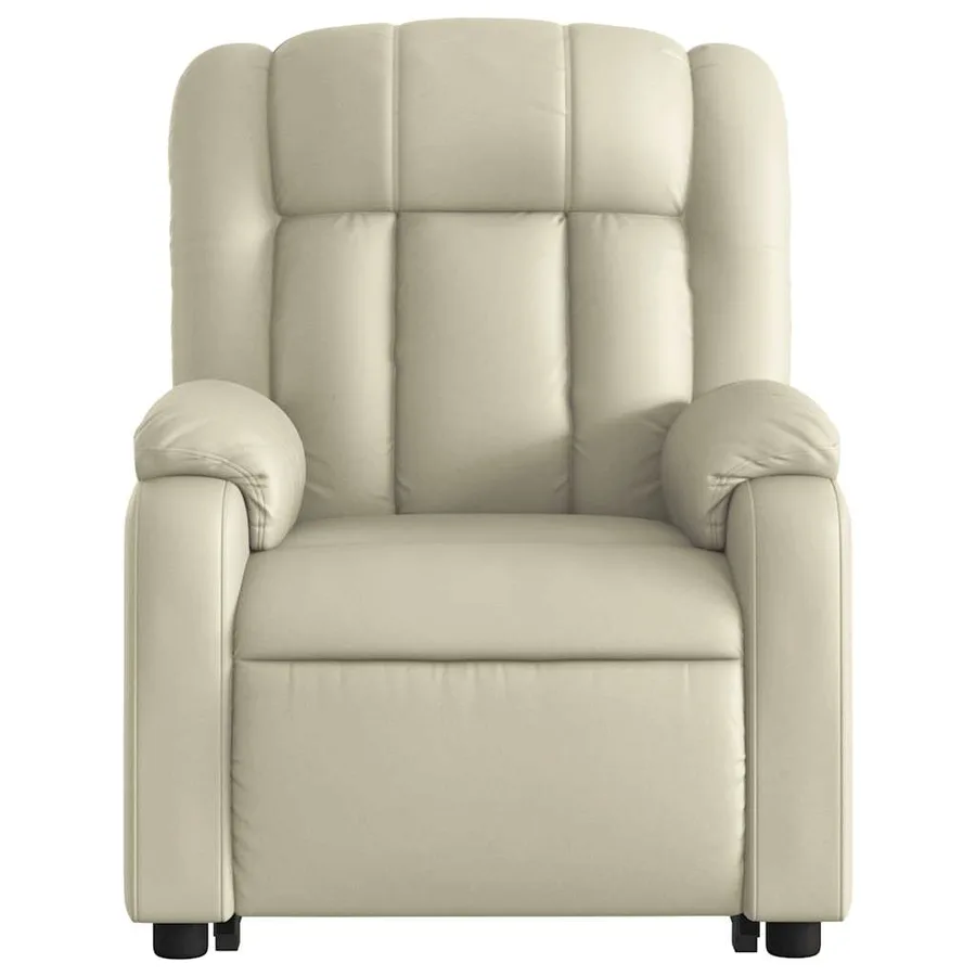 Fauteuil inclinable Crème Similicuir - 9