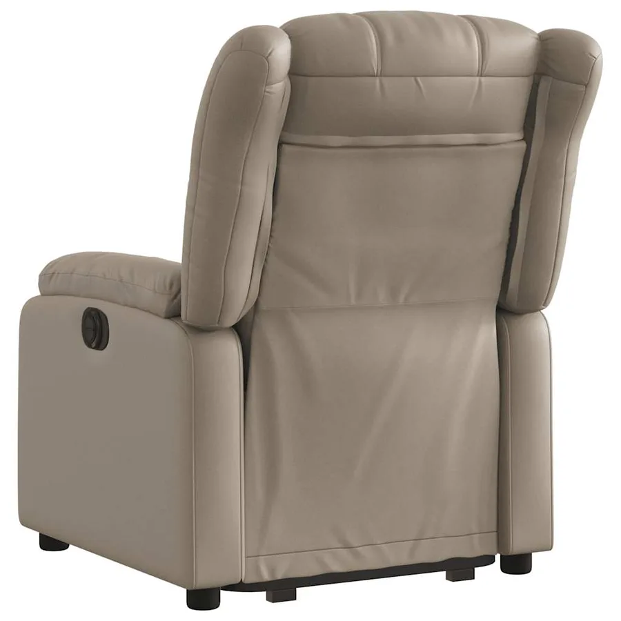 Fauteuil inclinable électrique cappuccino similicuir - 5