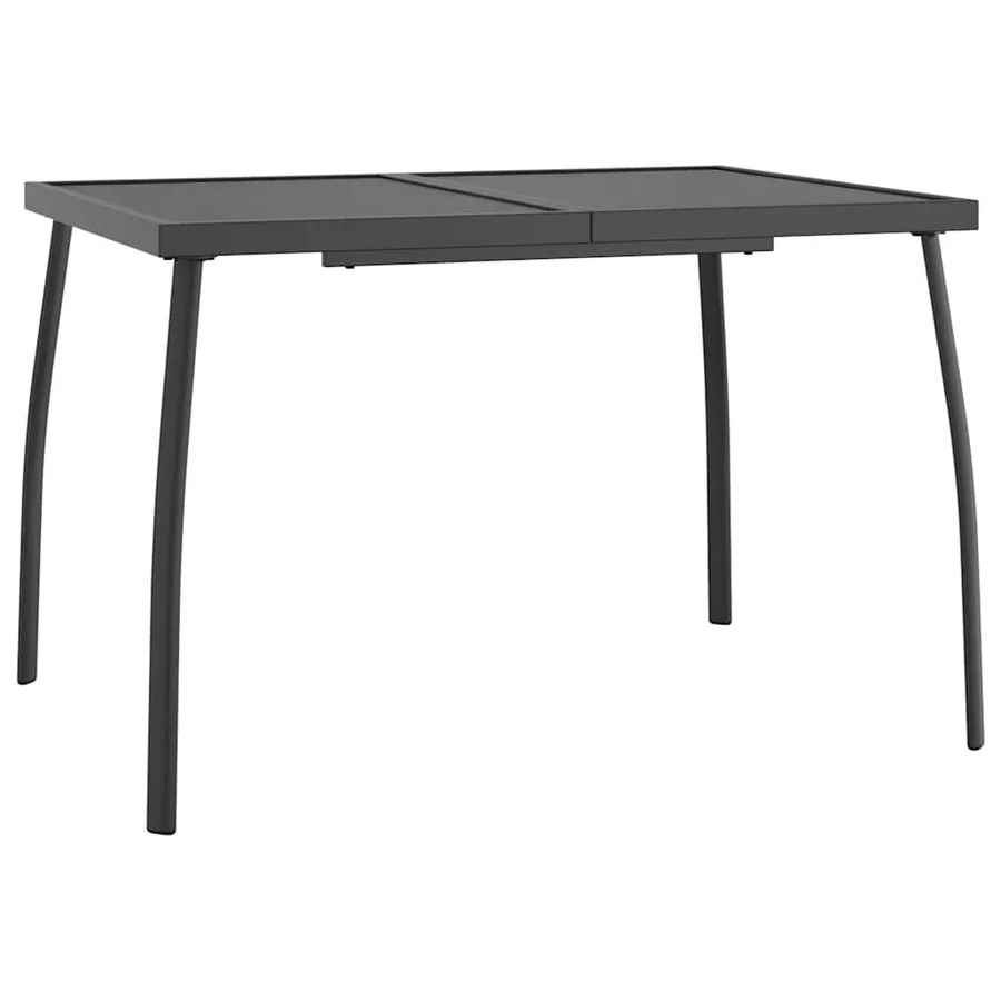 Ensemble à manger de jardin 5 pcs anthracite acier - 8