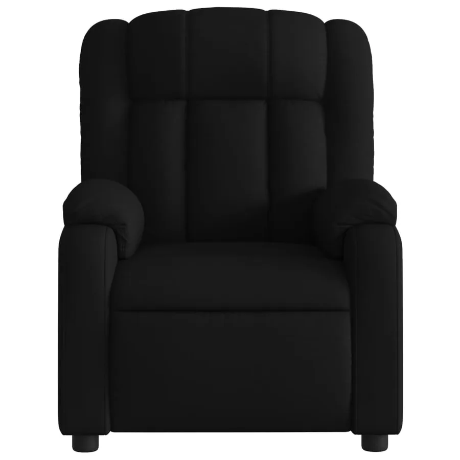 Fauteuil inclinable en tissu noir - 6