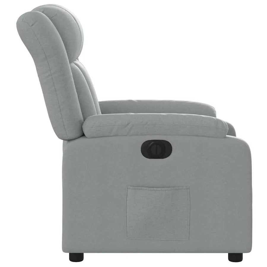 Fauteuil inclinable électrique Gris clair Tissu - 10