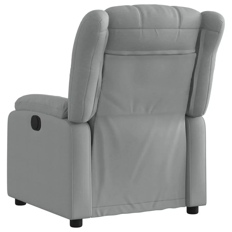 Fauteuil inclinable électrique Gris clair Tissu - 5