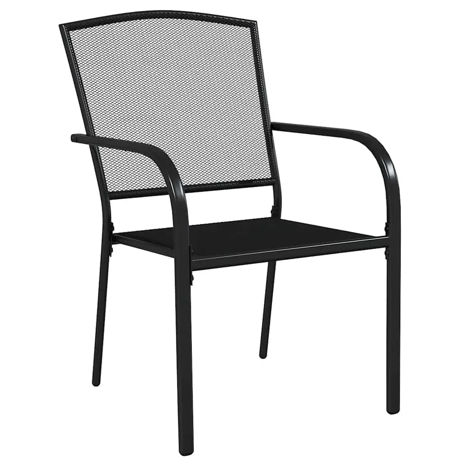 Ensemble à manger de jardin 5 pcs anthracite acier - 5
