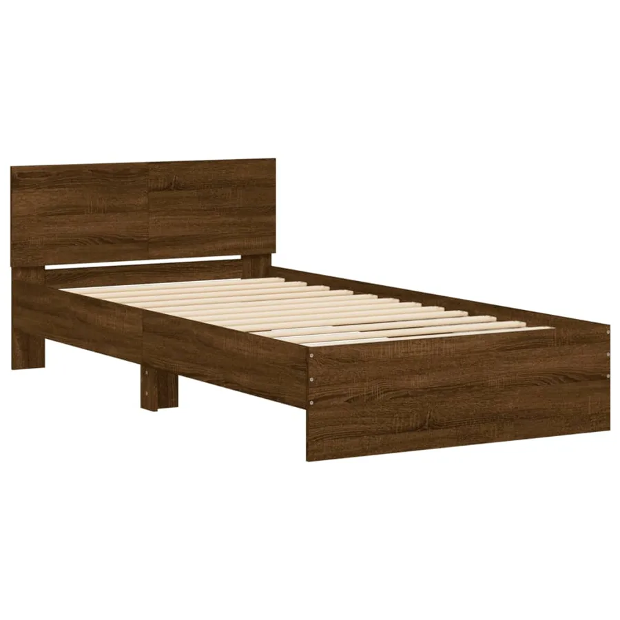 Cadre de lit sans matelas avec tête de lit 100x200 cm - 3