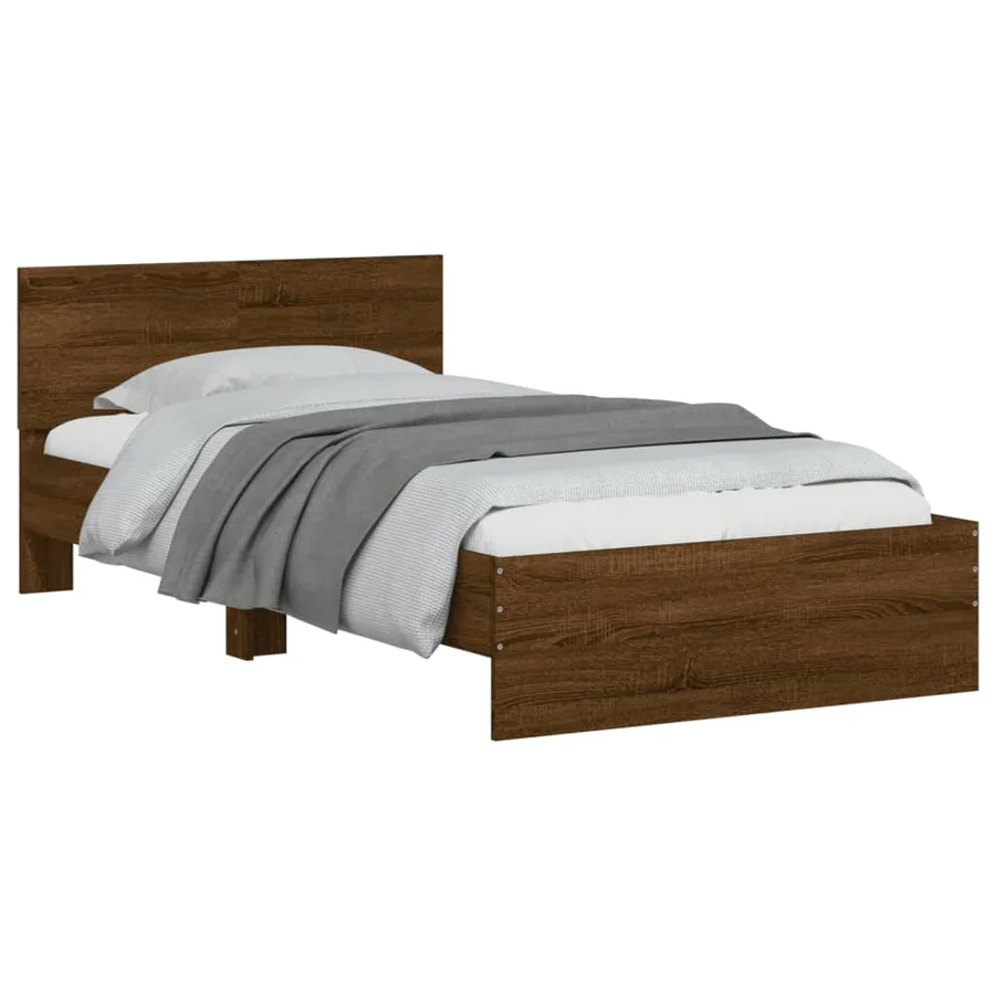Cadre de lit sans matelas avec tête de lit 100x200 cm - 4