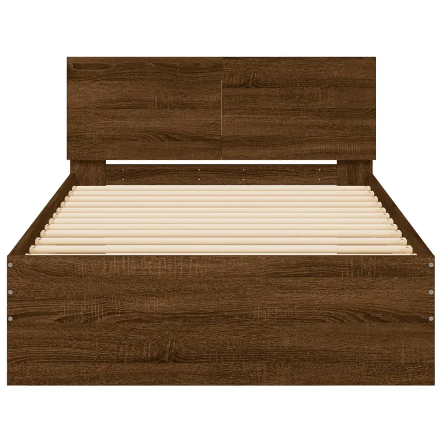 Cadre de lit sans matelas avec tête de lit 100x200 cm - 5