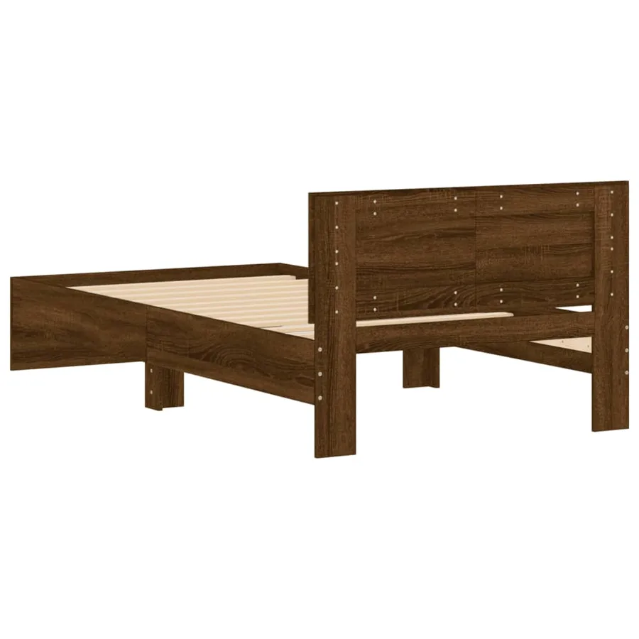Cadre de lit sans matelas avec tête de lit 100x200 cm - 7