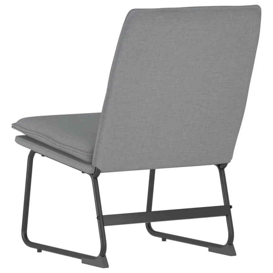 Chaise longue Gris clair 52x75x76 cm Tissu - 5