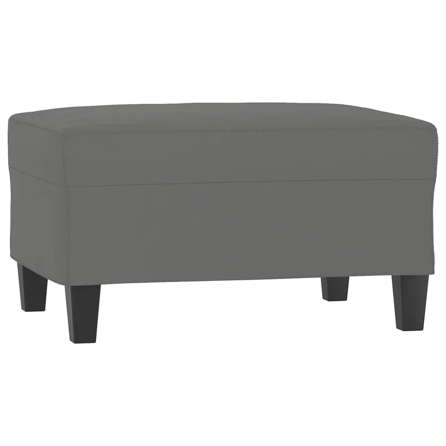 Ensemble de canapés 3 pcs coussins Gris foncé Tissu microfibre - 5