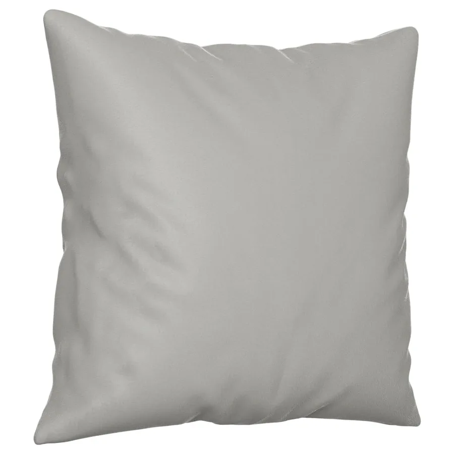 Ensemble de canapés 2 pcs coussins Gris clair Tissu microfibre - 5