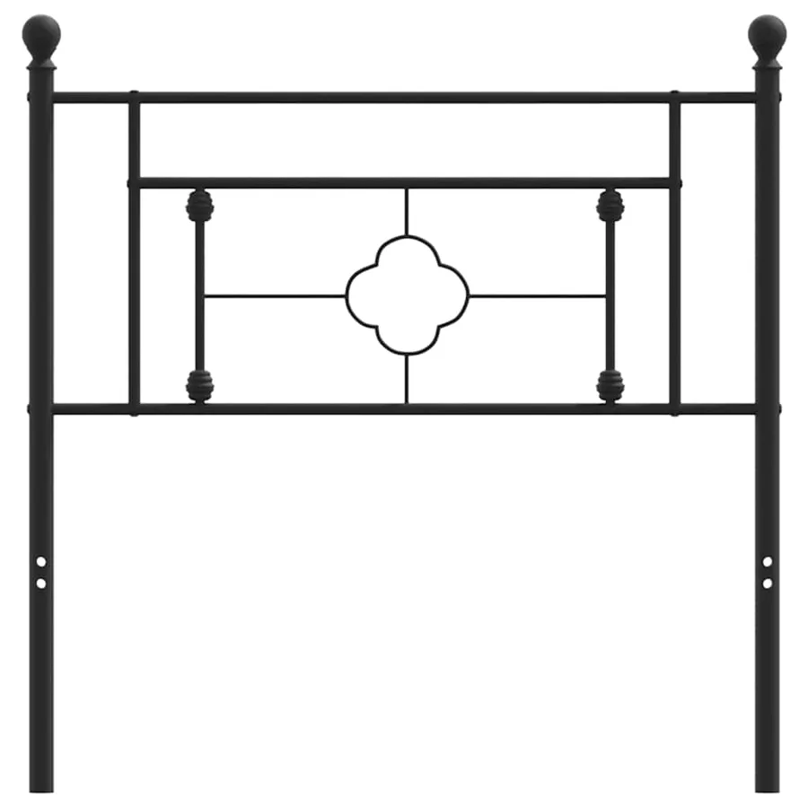 Tête de lit de remplacement métal noir 100 cm - 4