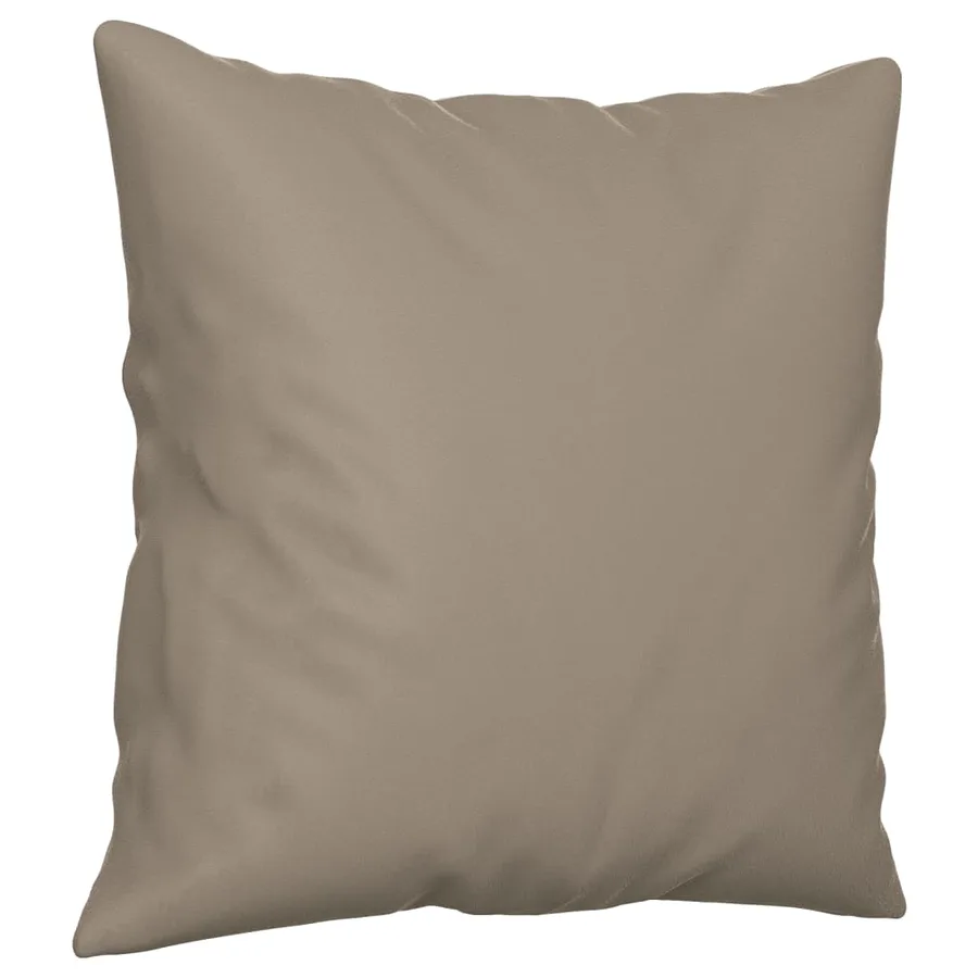 Ensemble de canapés 2 pcs avec coussins Taupe Tissu microfibre - 5