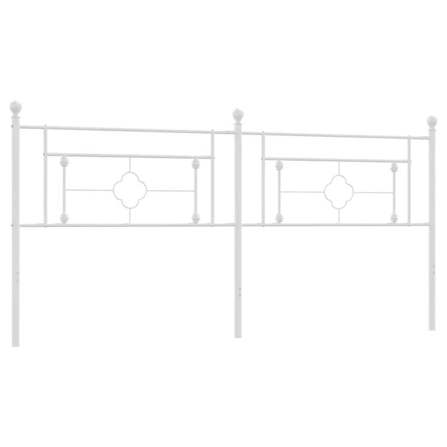 Tête de lit de remplacement métal blanc 193 cm - 2