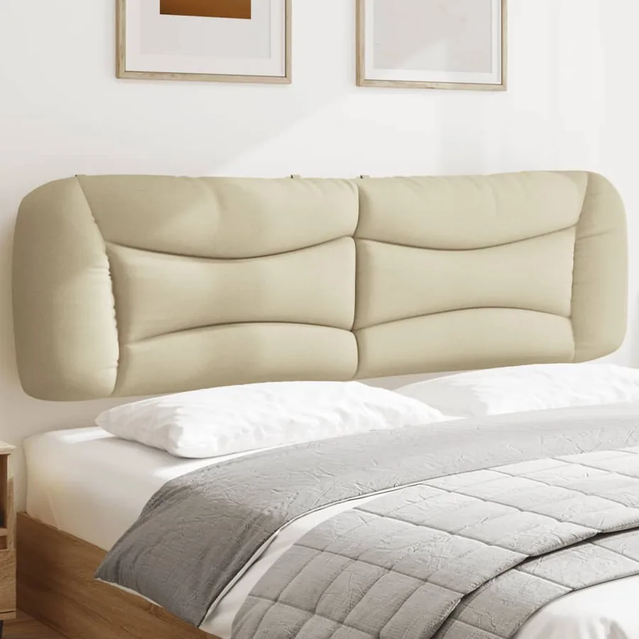 Coussin de tête de lit Hvar crème 180 cm tissu