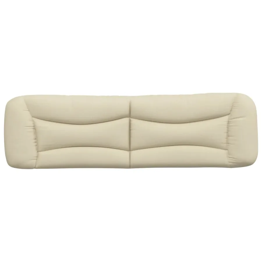 Coussin de tête de lit Hvar crème 180 cm tissu - 5