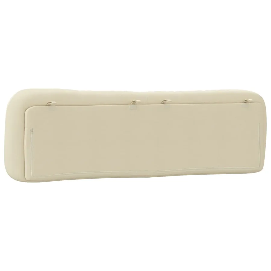 Coussin de tête de lit Hvar crème 180 cm tissu - 7