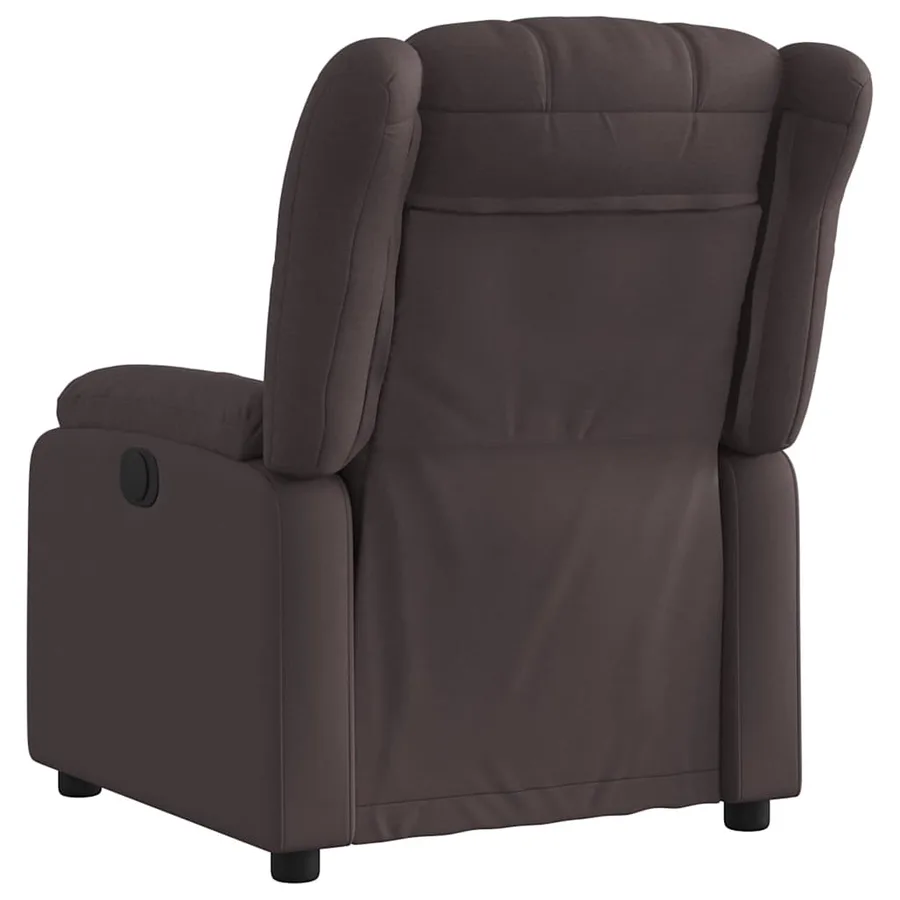 Fauteuil inclinable Marron foncé Tissu - 3