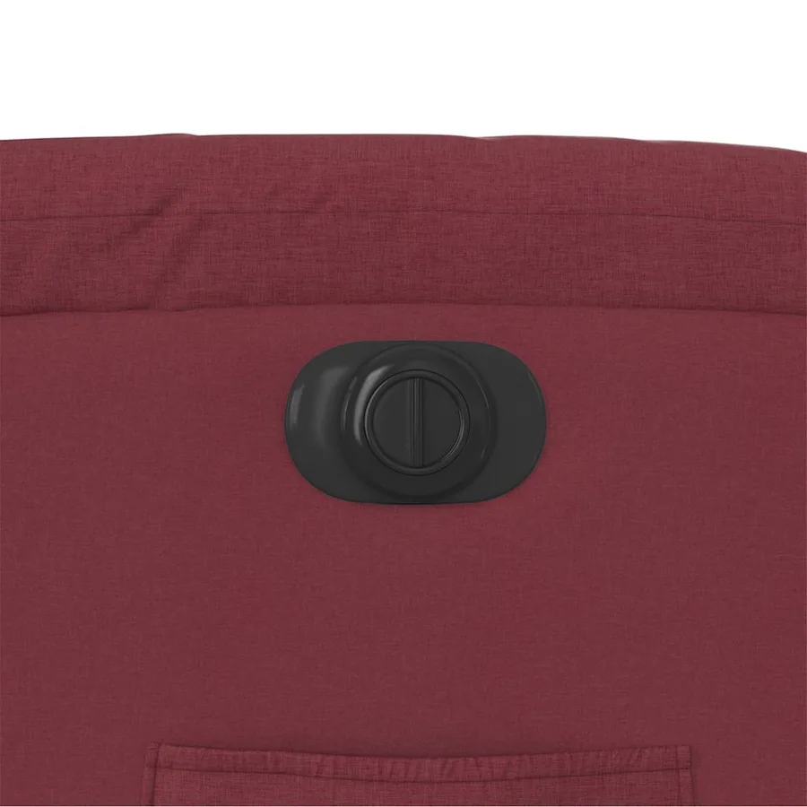 Fauteuil inclinable électrique rouge bordeaux tissu - 13