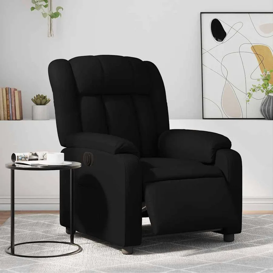 Fauteuil inclinable électrique Noir Similicuir - 15