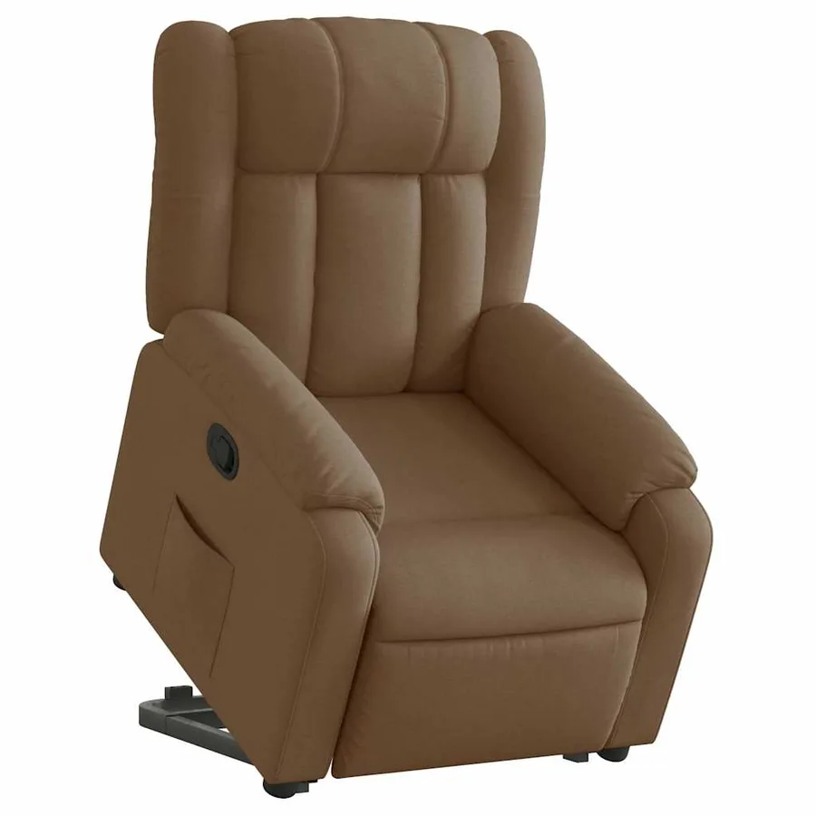 Fauteuil inclinable Marron Tissu - 3