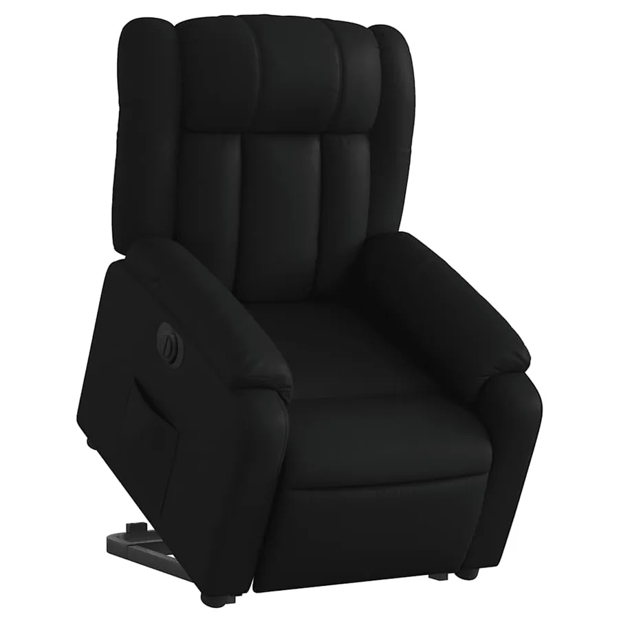Fauteuil inclinable électrique noir similicuir - 3