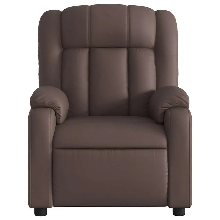 Fauteuil inclinable électrique Marron Similicuir - 9