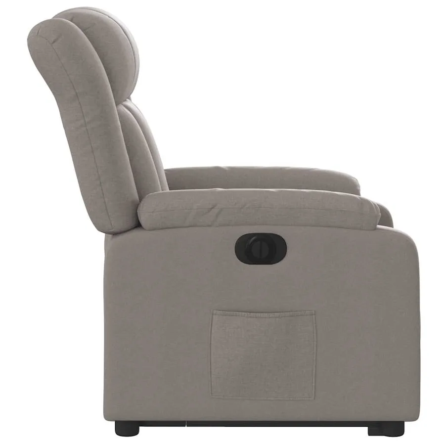Fauteuil inclinable électrique taupe tissu - 10