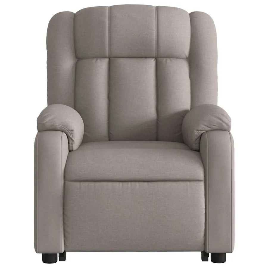 Fauteuil inclinable électrique taupe tissu - 9