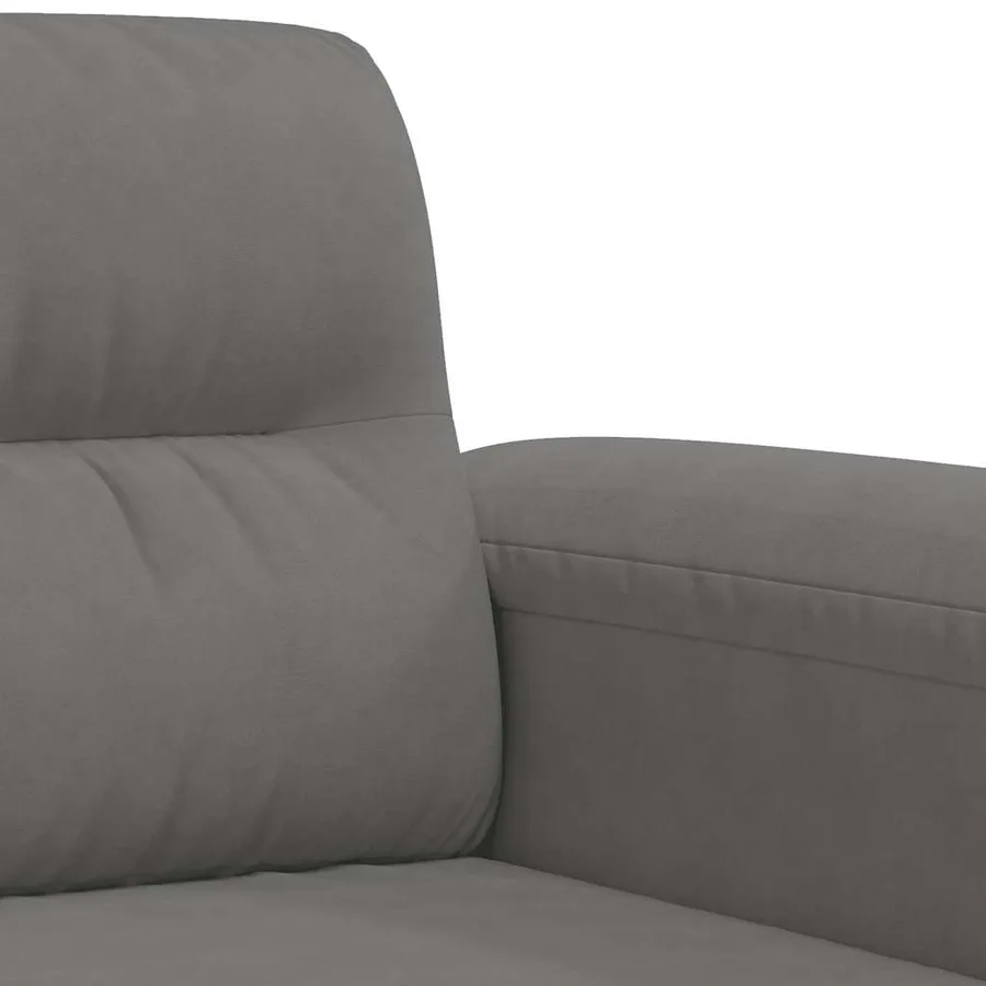 Fauteuil gris foncé 60 cm tissu microfibre - 7