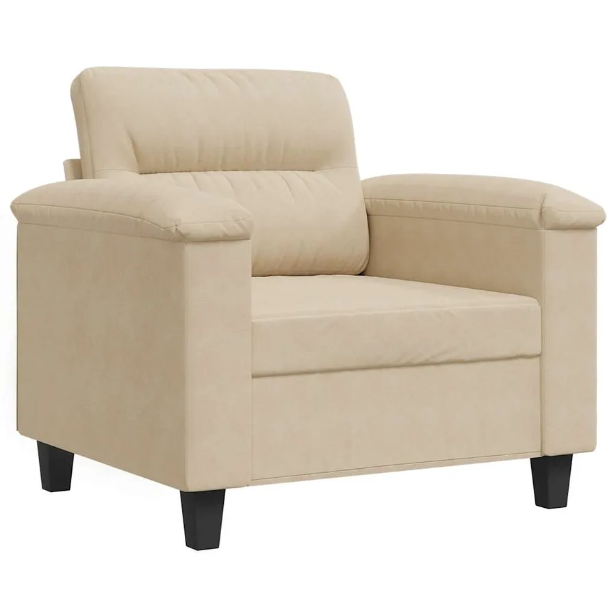 Chaise de canapé crème 60 cm tissu microfibre - 2