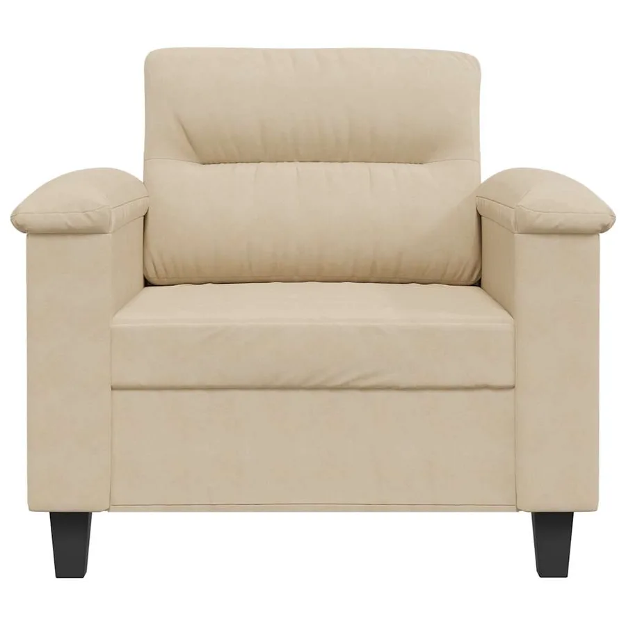 Chaise de canapé crème 60 cm tissu microfibre - 4
