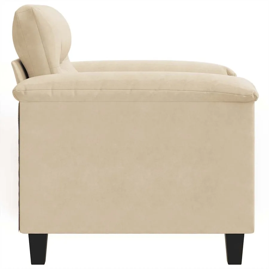 Chaise de canapé crème 60 cm tissu microfibre - 5