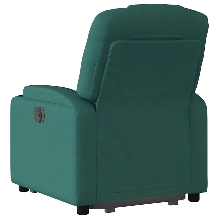 Fauteuil inclinable électrique vert foncé tissu - 5