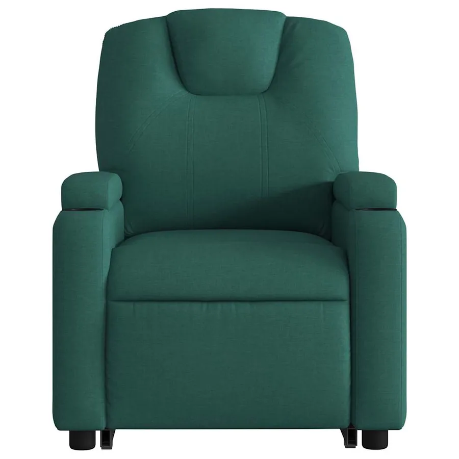 Fauteuil inclinable électrique vert foncé tissu - 9