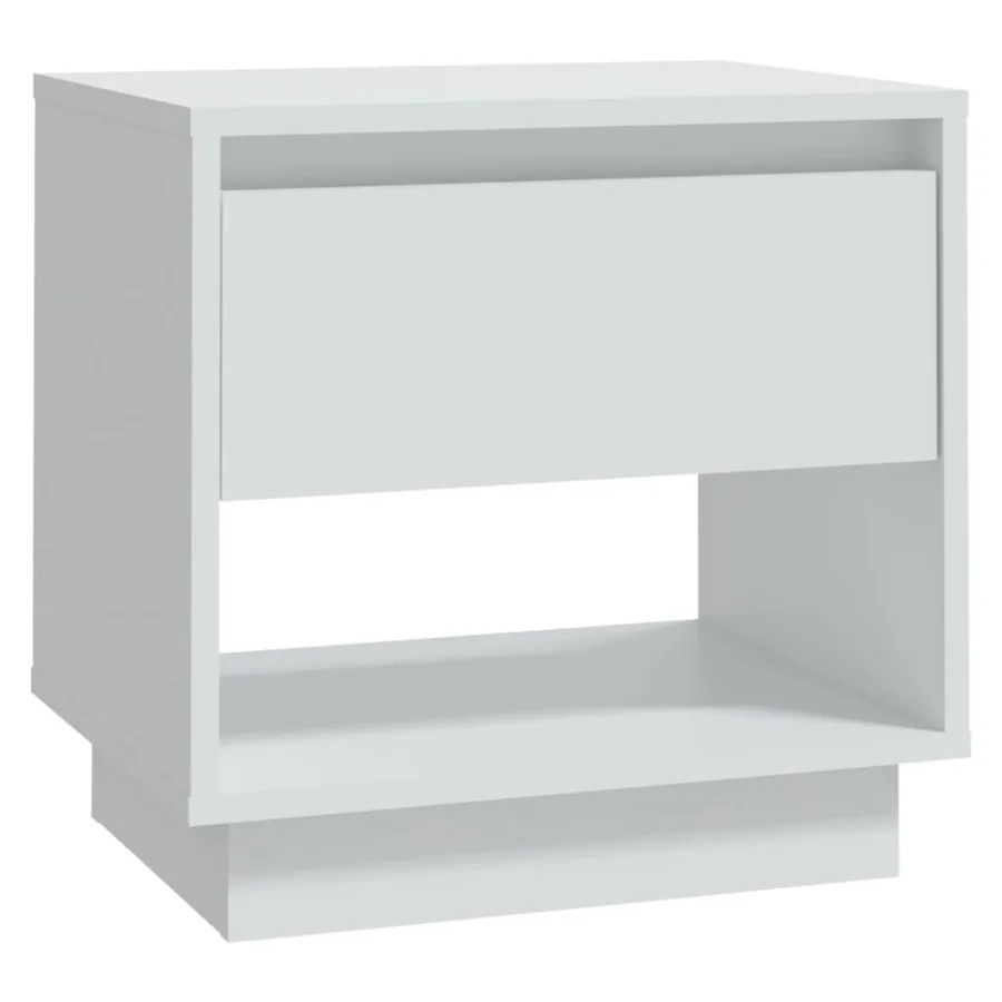 Tables de chevet 2 pcs Blanc 45x34x44 cm bois d'ingénierie - 5